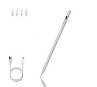 YUDIANMIE Apple Pencil Alternative, Fast Charging Pencil 1st Gen, Tilt Sensitivity & Palm Rejection, Compatible with iPad Pro 11/12.9, iPad Mini 5/6, iPad Air 3/4/5, iPad 6/7/8/9/10 (White)
