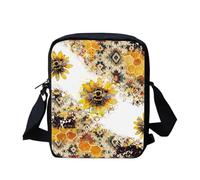 YUDINGFIN Bee Cross Body Bag Women Casual Shoulder Bag Water Resistant Sling Bags for Daily Use Work School, Big Capacity Messenger Bag with Zipper