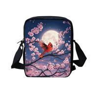 YUDINGFIN Bird Crossbody Bag Casual Shoulder Bag Durable Moon Chest Sling Bag Women, Big Capacity Messenger Bags for Men, Gift for Family Friends