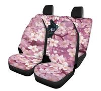 YUDINGFIN Black Cat Seat Covers for My Car, Non-Slip Universal Fit Car Seat Covers Full Set Easy to Clean Seats Protector Washable for Most Cars SUVS Sedans&Trucks(Purple)