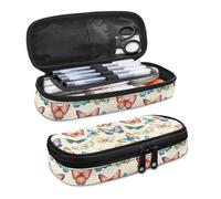 YUDINGFIN Butterfly Pencil Case for Girls, Dreamy Pen Pouch Resistant to Fading Convenient to Take Out with Nice Design Washable Safe Material Soft Company School Pen Case for Student Office Workers