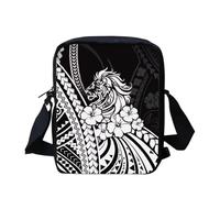 YUDINGFIN Cross Body Bag Women Polynesian Shoulder Bag Water Resistant Lion Sling Bags for Men, Big Capacity Messenger Bag for Travel Hiking Camping Outdoor