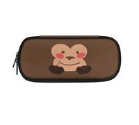 YUDINGFIN Cute Monkey Pencil Case, Adorable Pen Pouch Convenient to Take Out Large Capacity Design Not Shrink After Washing Lovely Appearance Stylish Classroom Stationery Organizer Bag for Kids
