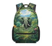 YUDINGFIN Elephant Bookbag for Boys Backpack Funny School Backpack Grade3 Backpacks Teen Boy Book Bag Light Weigh Bookbags 6-8 Waterproof Rucksack Elementary School for Big Boys