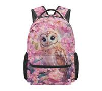 YUDINGFIN Owl Bookbag for Girls Backpack Pretty School Backpack School Teen Backpacks Elementary Book Bag Flower Bookbags 6-8 Waterproof Rucksack Middle School for Big Girls