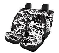 YUDINGFIN Piano Car Seat Cover Sets, Breathable Car Seat Cover Easy to Clean Durable Seats Non-Slip Washable Sets Universal Fit for Most Cars SUVS PickUp Sedans&Trucks