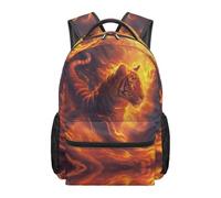 YUDINGFIN Tiger Backpack for Boys Backpack Grade 5 Bookbag Funny Rucksack Primary School Book Bag Age 9-10 Little Boys Rucksack Funny Schoolbags with Zipped Front Pocket for Boy