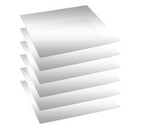 Yudlto 6 Pcs Acrylic Two Way Mirror Sheets - 12x12x0.04 Inch Infinity See-Through Glass for Magic Projects, 30% Transparent