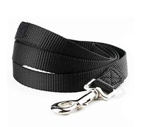 YUDOTE Nylon Dog Leads,Easy to Clean,Soft Lightweight Strong Leash for Daily Walk with Puppies and Small to Medium Sized Breeds 120cm/47inch Long Black
