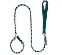 YUDOTE Slip Rope Lead for Small Dogs,Reflective No Pull Slip-on Leash with Stoppers and Soft Handle,8mm Tangle-free thin Lead for Puppies Walking and Training, Green