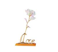 Yue668 Galaxy Rose with Love Base Everlasting Crystal Mother's Day Gift The Best Choice (The Line Lamp)