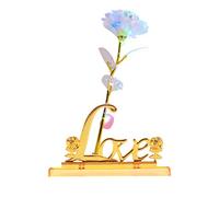 Yue668 Galaxy Rose with Love Base Everlasting Crystal Mother's Day Gift The Best Choice (The Vibrating Lamp)