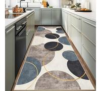 YUEAENK Hallway Runner Rugs 40 x 200 cm Non Slip Washable Very Long Hallway Hall Runner Narrow Rugs Long Entryway Rug Kitchen Carpet Runner Carpet Runners for Entryway Kitchen Bedroom Laundry Room