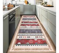 YUEAENK Hallway Runner Rugs 90 x 250 cm Non Slip Washable Very Long Hallway Hall Runner Narrow Rugs Long Entryway Rug Kitchen Carpet Runner Carpet Runners for Entryway Kitchen Bedroom Laundry Room