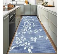 YUEAENK Hallway Runner Rugs 90 x 450 cm Non Slip Washable Very Long Hallway Hall Runner Narrow Rugs Long Entryway Rug Kitchen Carpet Runner Carpet Runners for Entryway Kitchen Bedroom Laundry Room