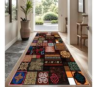 YUEAENK Runner Rug for Entryway 60 x 180 cm Extra Long Long Non-Slip Washable Runner Rugs for Hallway Kitchen Runner Rug Long Hallway Hall Runner Narrow Rugs for Entryway Laundry