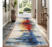 YUEAENK Very Long Hallway Hall Runner Narrow Rugs 40 x 80 cm Rubber Backed Non Slip Machine Washable Very Long Hallway Hall Runner Narrow Rugs Heavy Duty Entrance Mat Kitchen Runners