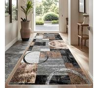 YUEAENK Very Long Hallway Hall Runner Narrow Rugs 50 x 200 cm Rubber Backed Non Slip Machine Washable Very Long Hallway Hall Runner Narrow Rugs Heavy Duty Entrance Mat Kitchen Runners