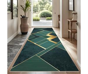 YUEAENK Very Long Hallway Hall Runner Narrow Rugs 60 x 100 cm Rubber Backed Non Slip Machine Washable Very Long Hallway Hall Runner Narrow Rugs Heavy Duty Entrance Mat Kitchen Runners
