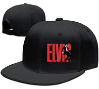 YueBanWan Elvis Aaron Presley The King Heartbreak Hotel Unique Cool Hat Black