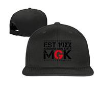 YueBanWan Man&Woman Machine Gun Kelly MGK Est 19xxÂ Flat Bill Hat White Black