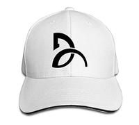 YueBanWan Novak Djokovic Sandwich Peaked Hat/Cap White