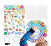 Yuecjian Activity Book for Kids,Reusable Homeschool Quiet Activities Matching Game - Toddler Plane Travel Toys for Kids | for New Year Birthday Christmas Holiday Festive