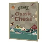 Yuecjian Chess Book - Educational Magnetic Chess Game | Compact Strategic Board Game For Kids Adults Travel Home School Party Outdoor Tournament