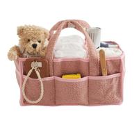 Yuecjian Diaper Tote Bag, Large Capacity Shoulder Diaper Bag, Anti-Slip Flexible Partition Organizer Weekender Bucket Pouch for Hospital Car Gym Camping Beach Nursery Picnic Vacation