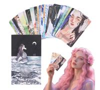 Yuecjian Oracle Deck - 60 Sheets Dreamy Oracle Cards for Beginners,Spiritual Exploration Intuitive Wisdom Companion for Beginners Students Adults Teens Girls Boys