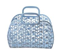 Yuecjian Pla-stic Jelly Bags Bright Jelly Bags Reusable Gi-ft Basket Jelly Basket Tote Jelly Basket Bag Jelly Bag For Kids Pla-stic Jelly Bag With Handle Girls Beach Bag Jelly Tote Bag