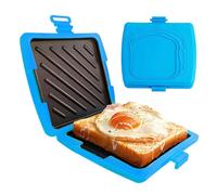 Yuecjian Sandwich Maker Press - Portable Nonstick Kitchen Gadgets,Microwave Sandwich Maker Pan Cheese Toaster - for Bread Pie Quesadilla Breakfast Apartment Party Travel Food Preparation