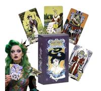 Yuecjian Tarot Decks | Learning Tarot Cards, Oracle Spirit Book 10.7X6cm Positive Affirmation Tool for Telling Adventure Divination Reading