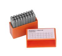 Yuecoom 27 Pcs Metal Stamps,Number and Letter Stamp Set Orange High Carbon Steel Metal Lowercase Letter Punch Stamp Set for Jewelry Leather with Box