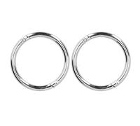 Yuecoom 2PCS Cattle Cow Nose Rings, Carbon Steel Bull Cattle Cow Nose Rings Cattle Nose Clamp Farm Animals Farm Animal Equipment Veterinary Tools
