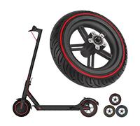 Yuecoom Electric Scooter Wheels, Rubber Aluminum Alloy Cellular Back Wheel, Pro Scooter Wheels Replacement for Xiaomi M365 Pro 8.5in(Red)