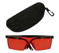 Yuecoom Laser Protective Glasses, Portable PC Eye Laser Protection Glasses Laser Safety Anti laser Glasses for All Direction for Hair Removal Blue Light UV Sanitize(Red)
