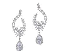 YUEcthynous Flussu Feather Earrings, Silver Hanging, Feather Earrings, Drop Earrings for Women, Symbol of Lightness and Happiness