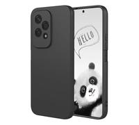 YUECXIN Case for Honor 200 Lite 5G, Ultra thin Liquid Silicone Silky Soft Touch Cover, with Microfiber Lining Shockproof TPU Bumper Rubber Girls Women Case. Black