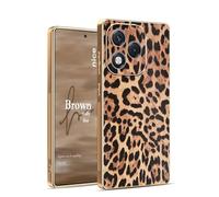 YUECXIN Case for Honor 400 Lite, Grace Fashion Cheetah Leopard Print Case for Girls Woman, Support Wireless Charging, Ultra Thin Shockproof Soft TPU Cover. Leopard