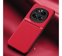 YUECXIN Case for Honor Magic 7 Pro/Magic7 Pro, Ultra thin Silky Soft Skin Texture Touch Cover, Simple Stylish Non-Slip Shockproof PU+TPU Silicone Bumper Case Cover. Red