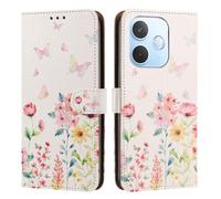 YUECXIN Case for Oppo A5 Pro 5G/4G, Elegant Flowers Pattern PU Leathe Wallet Stand Flip Folio Cover, with Card Slots/Kickstand/Magnetic Close Shockproof Case. A9