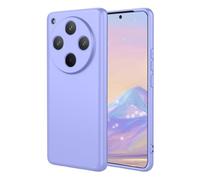 YUECXIN Case for Oppo Find X8 5G, Ultra thin Liquid Silicone Silky Soft Touch Cover, with Microfiber Lining Shockproof TPU Bumper Rubber Girls Women Case. Purple