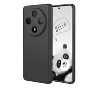 YUECXIN Case for Oppo Reno 12F 4G/Oppo Reno 12 FS 5G (Reno12 F 5G), Ultra thin Liquid Silicone Silky Soft Touch Cover, with Microfiber Lining Shockproof TPU Bumper Rubber Girls Women Case. Black