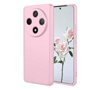 YUECXIN Case for Oppo Reno 12F 4G/Oppo Reno 12 FS 5G (Reno12 F 5G), Ultra thin Liquid Silicone Silky Soft Touch Cover, with Microfiber Lining Shockproof TPU Bumper Rubber Girls Women Case. Pink