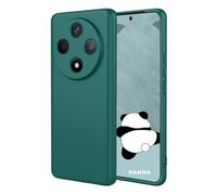 YUECXIN Case for Oppo Reno 12F 4G/Oppo Reno 12 FS 5G (Reno12 F 5G), Ultra thin Liquid Silicone Silky Soft Touch Cover, with Microfiber Lining Shockproof TPU Bumper Rubber Girls Women Case. Dark Green