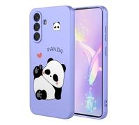 YUECXIN Case for Samsung Galaxy S26 FE, Ultra thin Liquid Silicone Silky Soft Touch Cute Pattern Girls Cover, with Microfiber Lining Shockproof TPU Bumper Case. XoMao