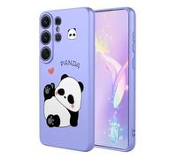 YUECXIN Case for Samsung Galaxy S26 Ultra, Ultra thin Liquid Silicone Silky Soft Touch Cute Pattern Girls Cover, with Microfiber Lining Shockproof TPU Bumper Case. XoMao