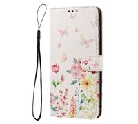 YUECXIN Case for Xiaomi Redmi A5 4G, Elegant Flowers Pattern PU Leathe Wallet Stand Flip Folio Cover, with Card Slots/Kickstand/Magnetic Close Shockproof Case. A9
