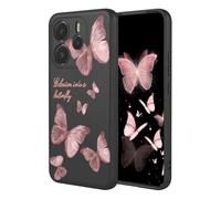 YUECXIN Case for Xiaomi Redmi Note 14 5G, Ultra thin Liquid Silicone Silky Soft Touch Cute Pattern Girls Cover, with Microfiber Lining Shockproof TPU Bumper Case. HuDie